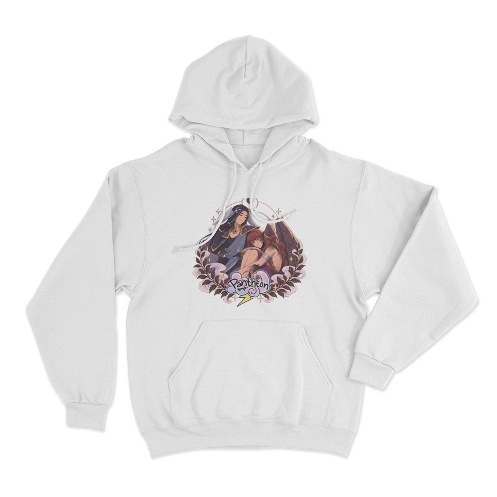 Apokuna & PearlescentMoon Unisex Hoodie White Apokuna PearlescentMoon Unisex Hoodie White