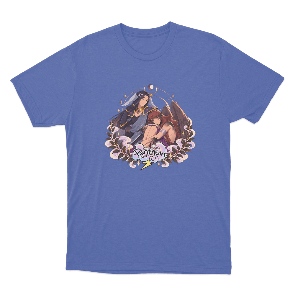Apokuna & PearlescentMoon Unisex T Shirt Blue Apokuna PearlescentMoon Unisex T Shirt Blue