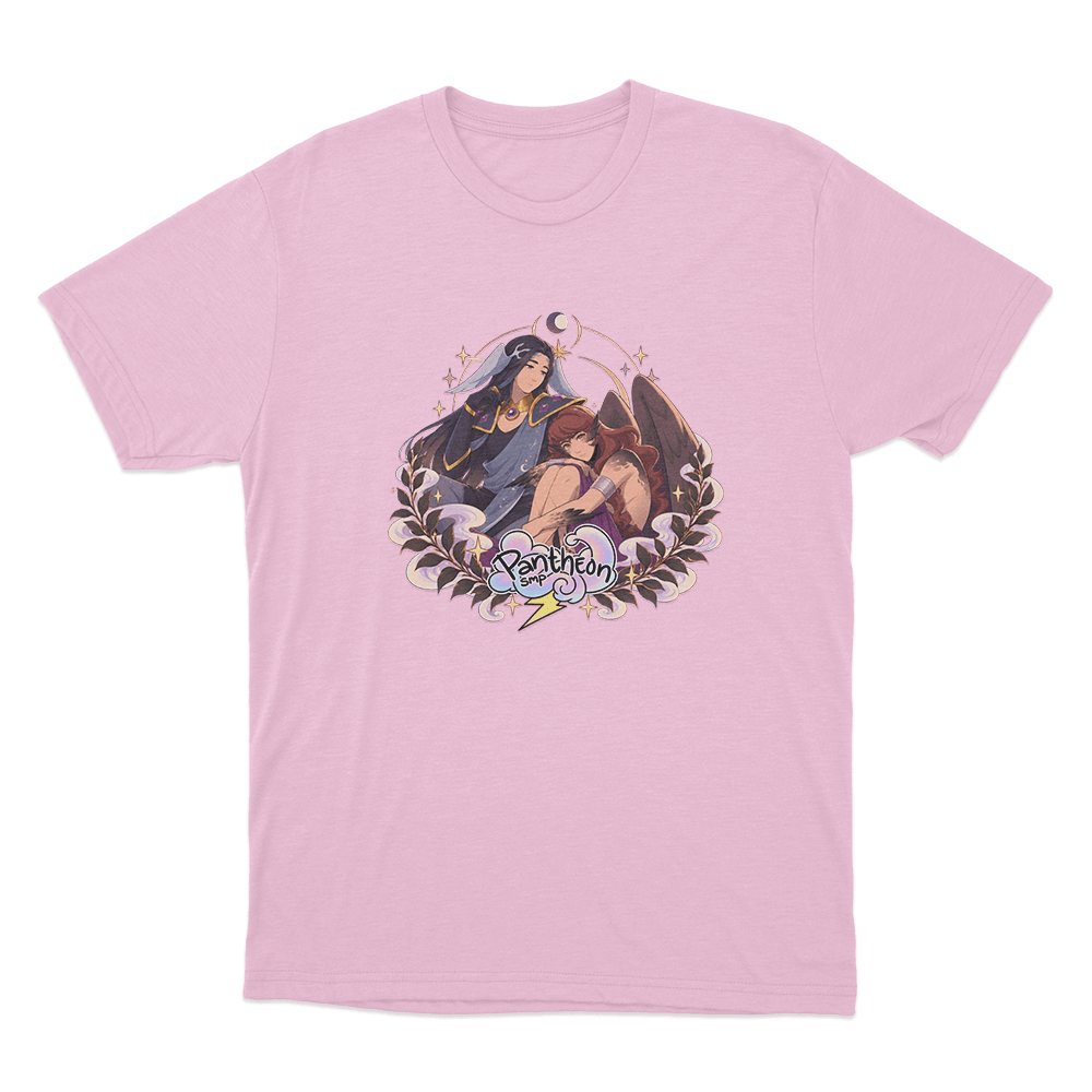 Apokuna & PearlescentMoon Unisex T Shirt Pink Apokuna PearlescentMoon Unisex T Shirt Pink