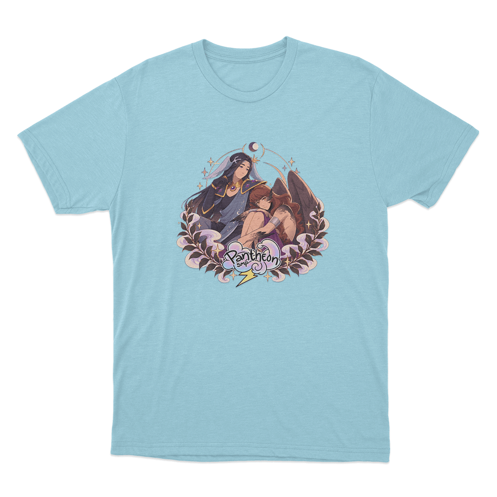 Apokuna & PearlescentMoon Unisex T Shirt Sky Blue Apokuna PearlescentMoon Unisex T Shirt Sky Blue