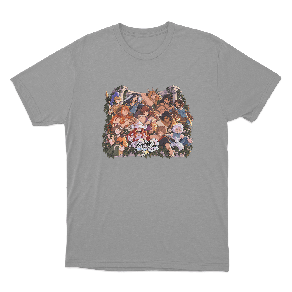 Pantheon SMP Twelve Champions Unisex T Shirt Grey Pantheon SMP Twelve Champions Unisex T Shirt Grey