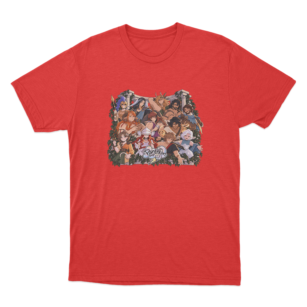 Pantheon SMP Twelve Champions Unisex T Shirt Red Pantheon SMP Twelve Champions Unisex T Shirt Red