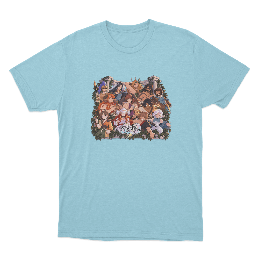 Pantheon SMP Twelve Champions Unisex T Shirt Sky Blue Pantheon SMP Twelve Champions Unisex T Shirt Sky Blue