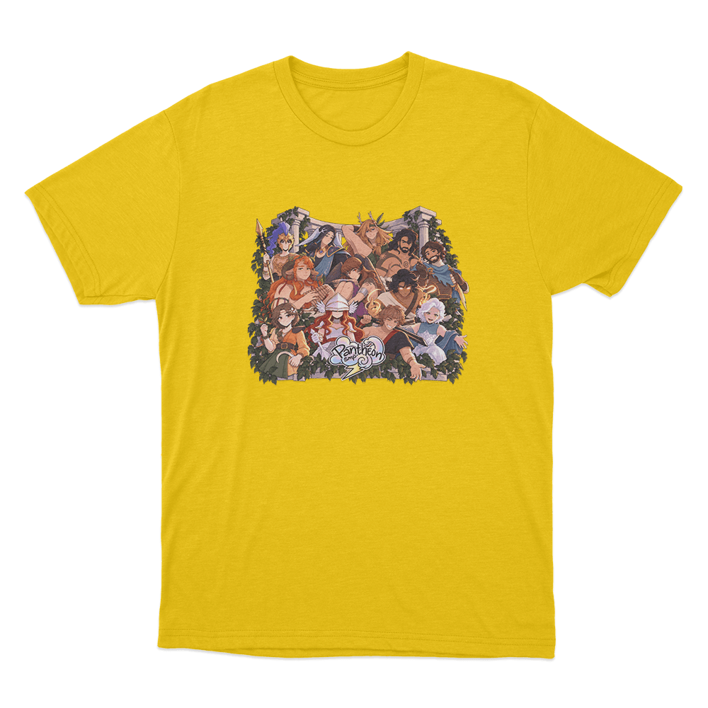 Pantheon SMP Twelve Champions Unisex T Shirt Yellow Pantheon SMP Twelve Champions Unisex T Shirt Yellow